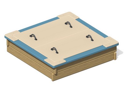 Песочница с крышкой Сокровищница игр