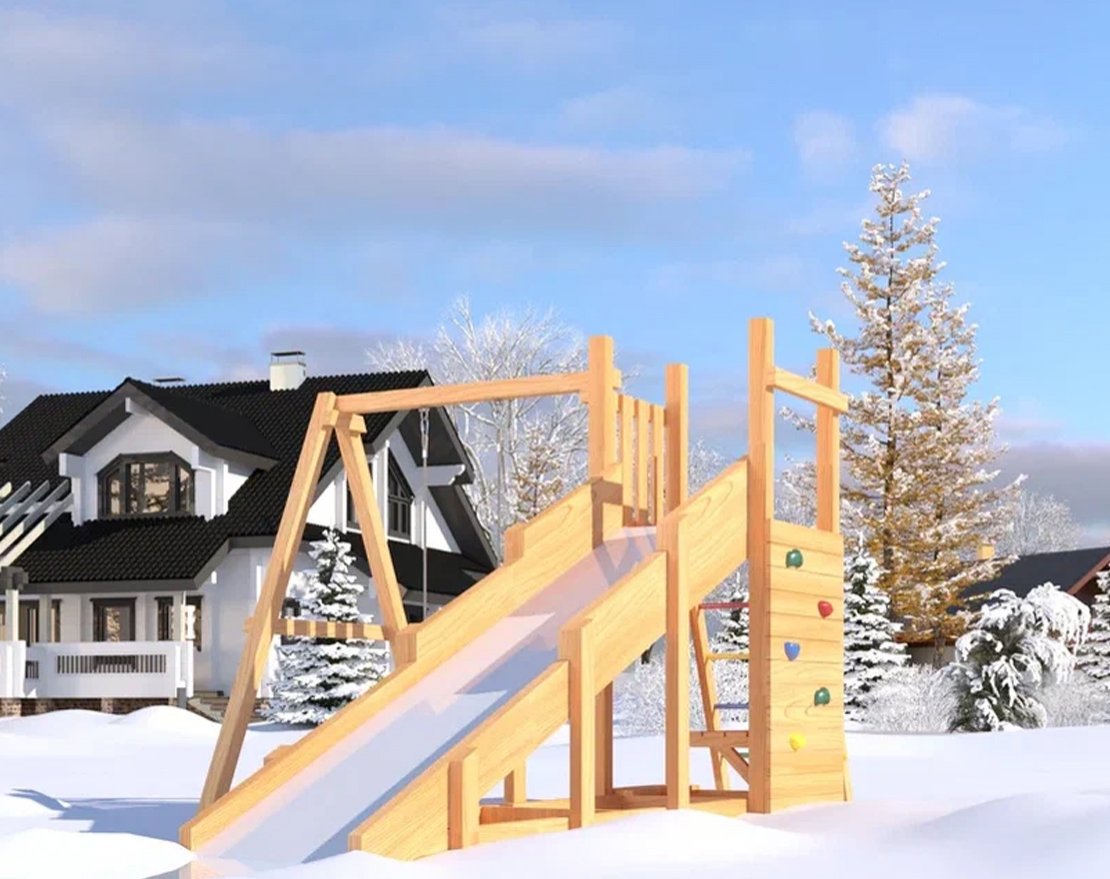 Детская игровая площадка Гарда 6 с качелями (всесезонная) - вид 5