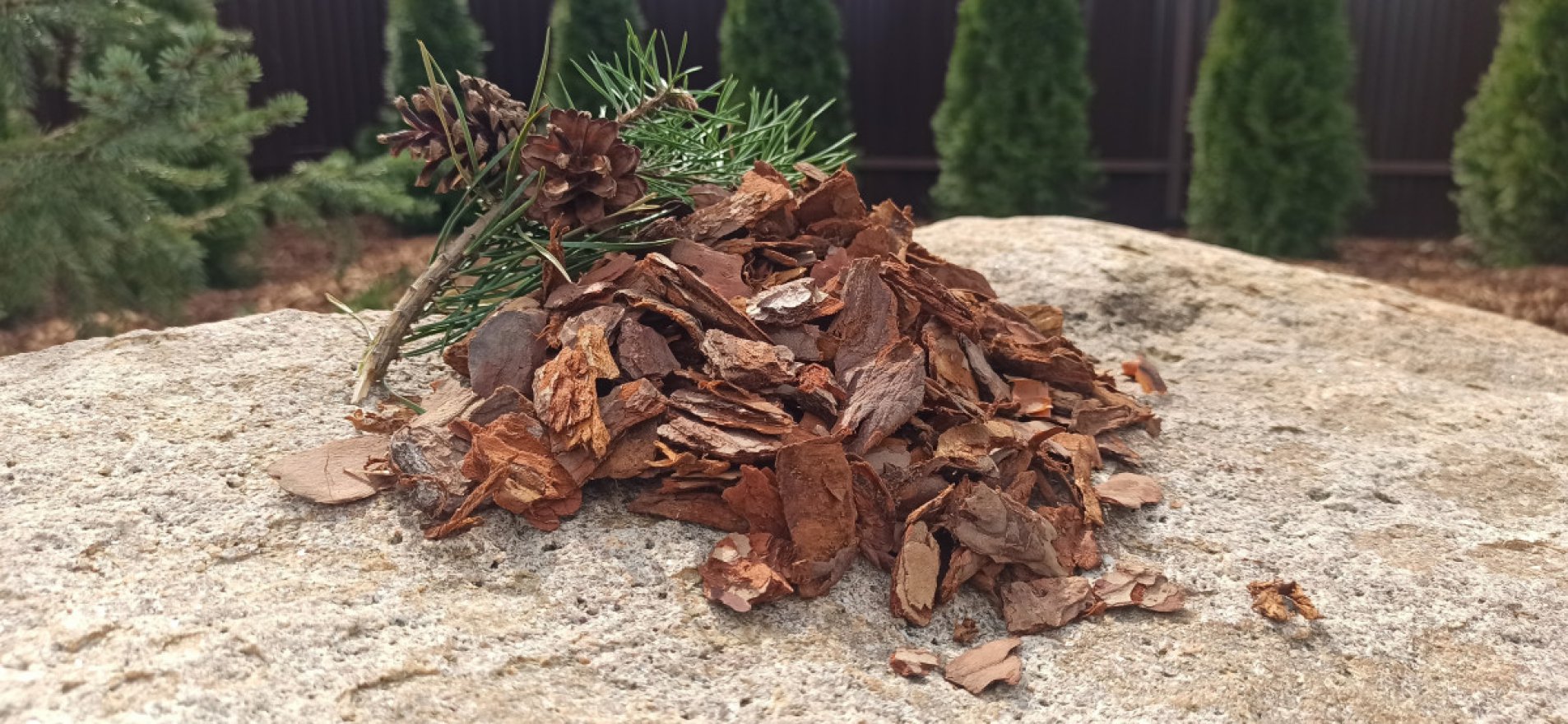 Кора сибирской лиственницы оптима 2-8 см - вид 2