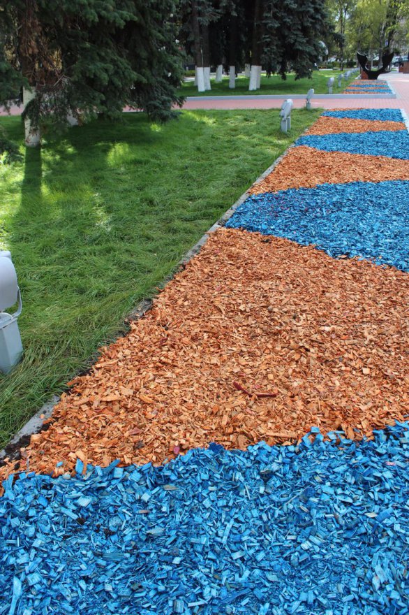 Щепа декоративная синяя - вид 3